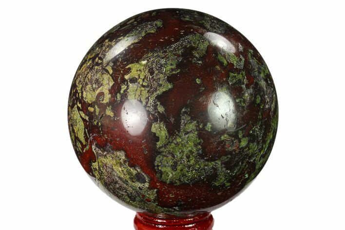 Polished Dragon's Blood Jasper Sphere - South Africa #146097